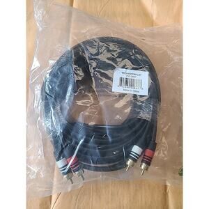 2-RCA to 2-RCA Gold-Plated Male to Male DJ Mixer Stereo System Audio Cable 35ft